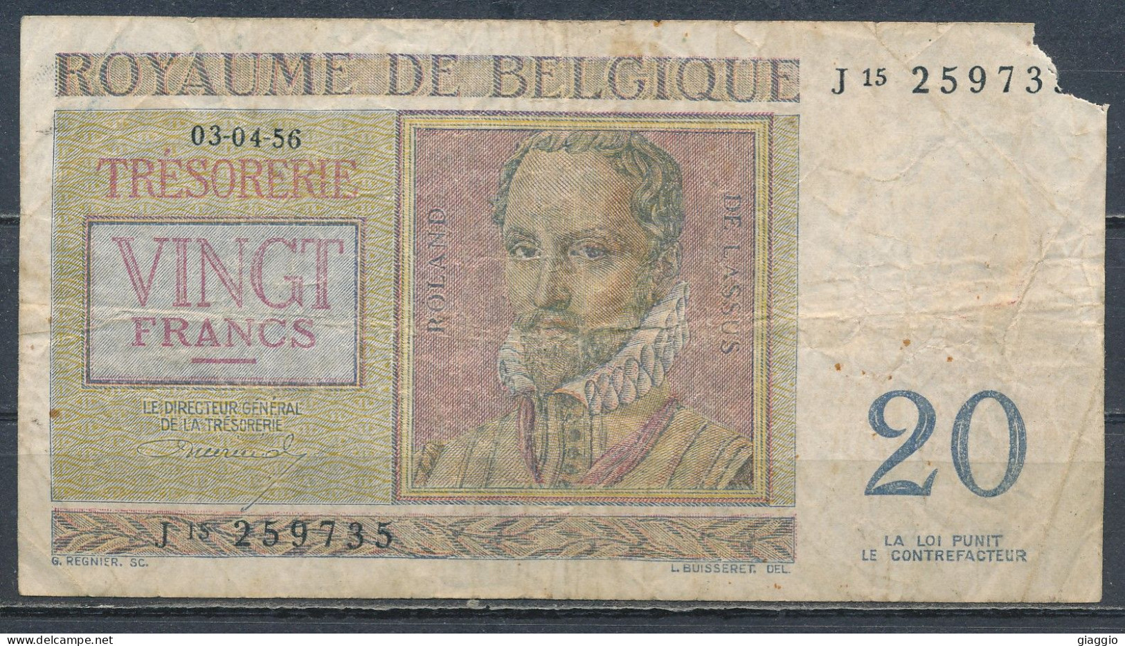 °°° BELGIO BELGIUM 20 FRANCS 1950 °°° - 20 Francs