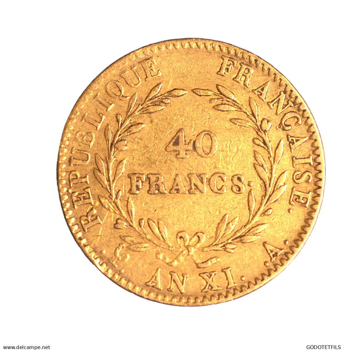 Consulat - 40 Francs Bonaparte Premier Consul An 11 (1802) Paris - 40 Francs (gold)