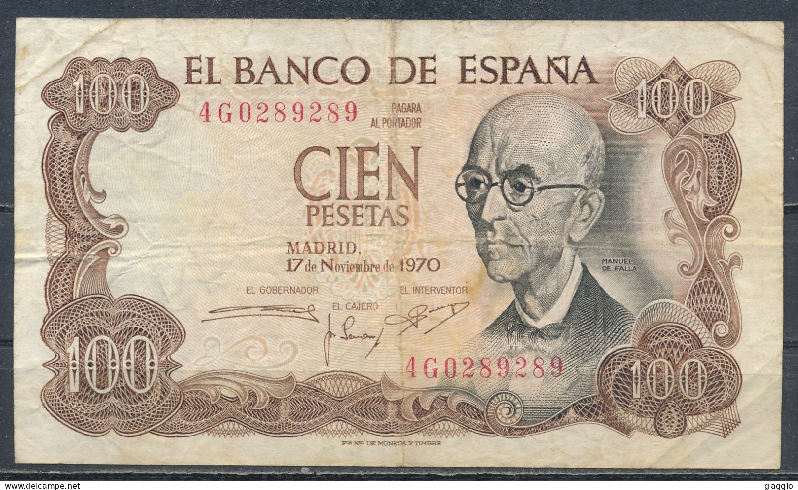 °°° SPAIN - 100 PESETAS 1970 °°° - 100 Peseten