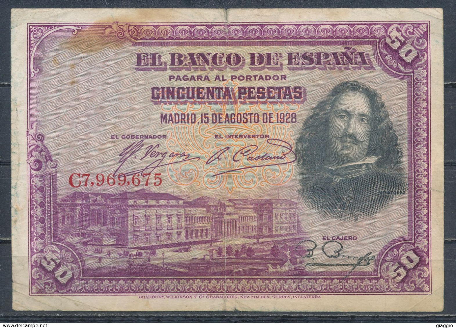 °°° SPAIN - 50 PESETAS 1928 °°° - 50 Peseten