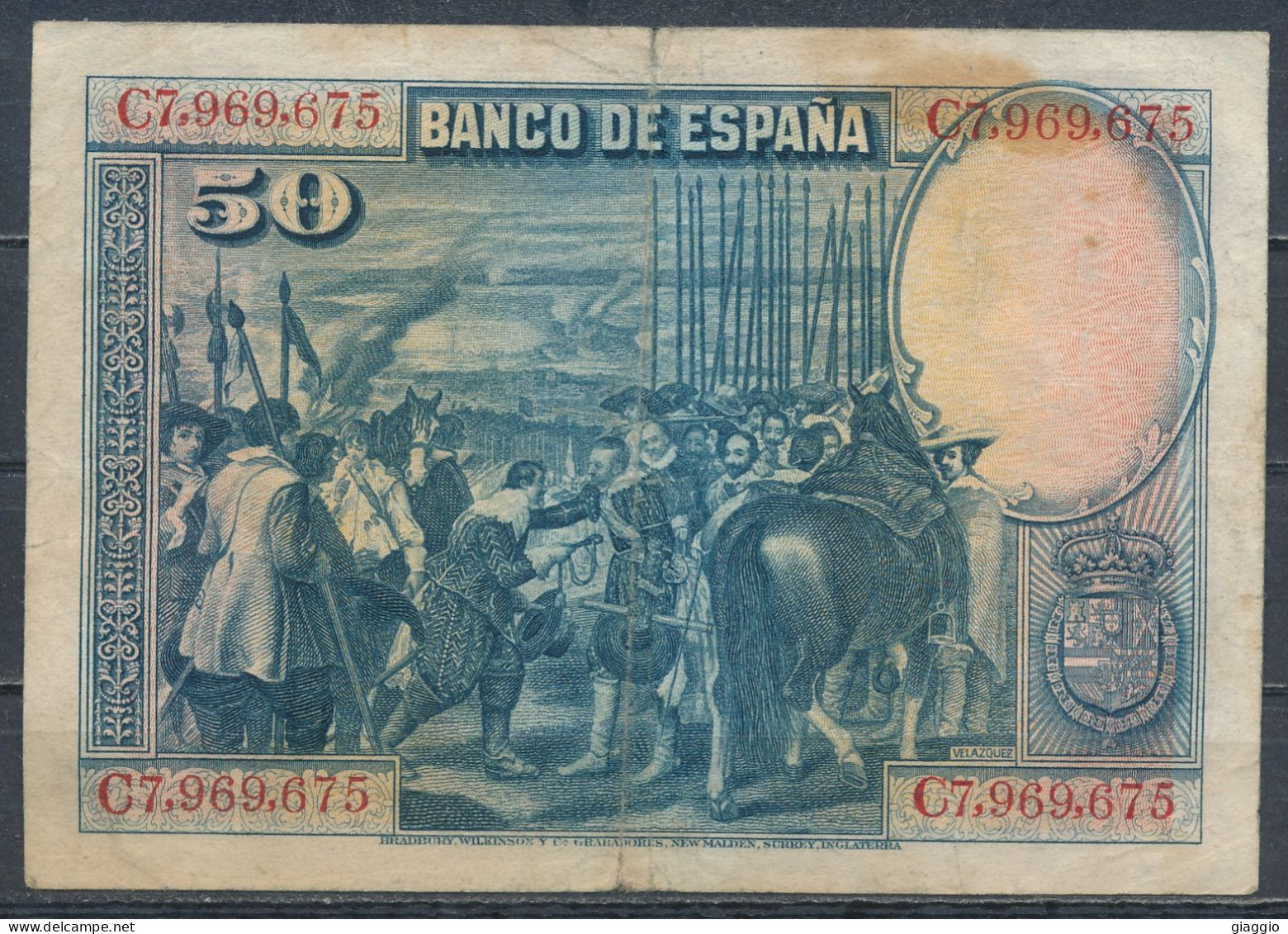 °°° SPAIN - 50 PESETAS 1928 °°° - 50 Pesetas