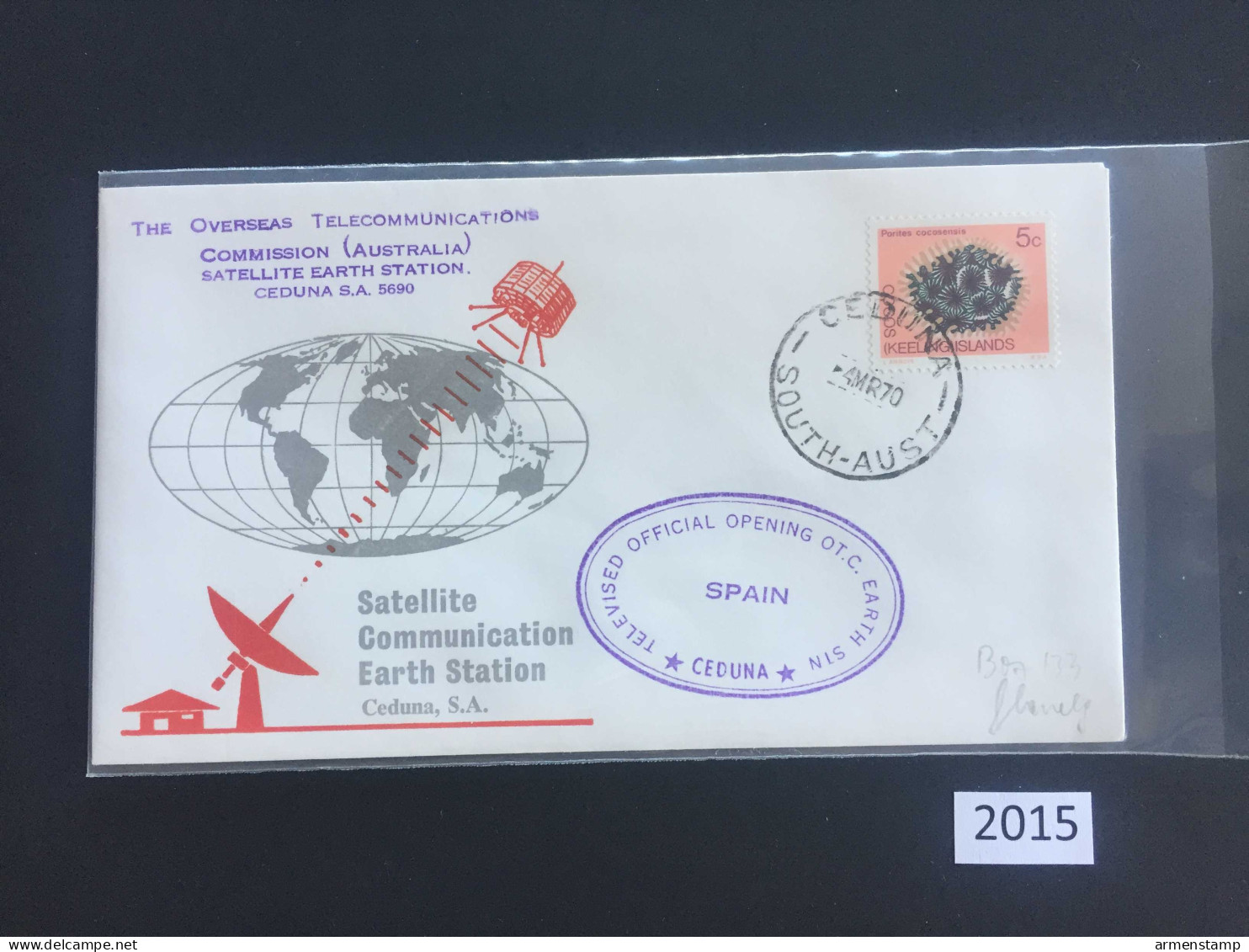 Keeling South Australia To Spain SKTLAB Cover (2015) Free Shipping - Steuermarken