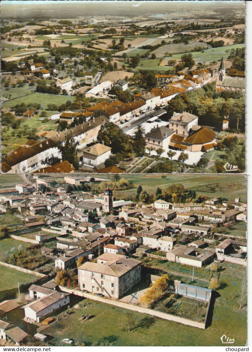 01 - Lot de 16 cartes postales anciennes plus 17 cartes postales semi modernes du département de l'AIN