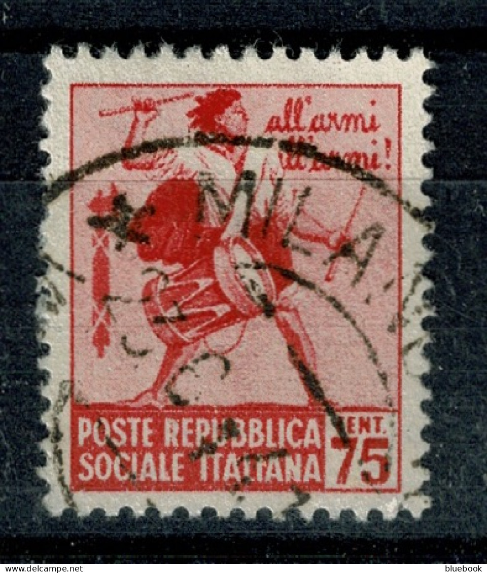 Ref 1609 - Italy 1944-45 - Social Republic 75c  Fine Used - Sassone 508 Cat  €40 - Gebraucht