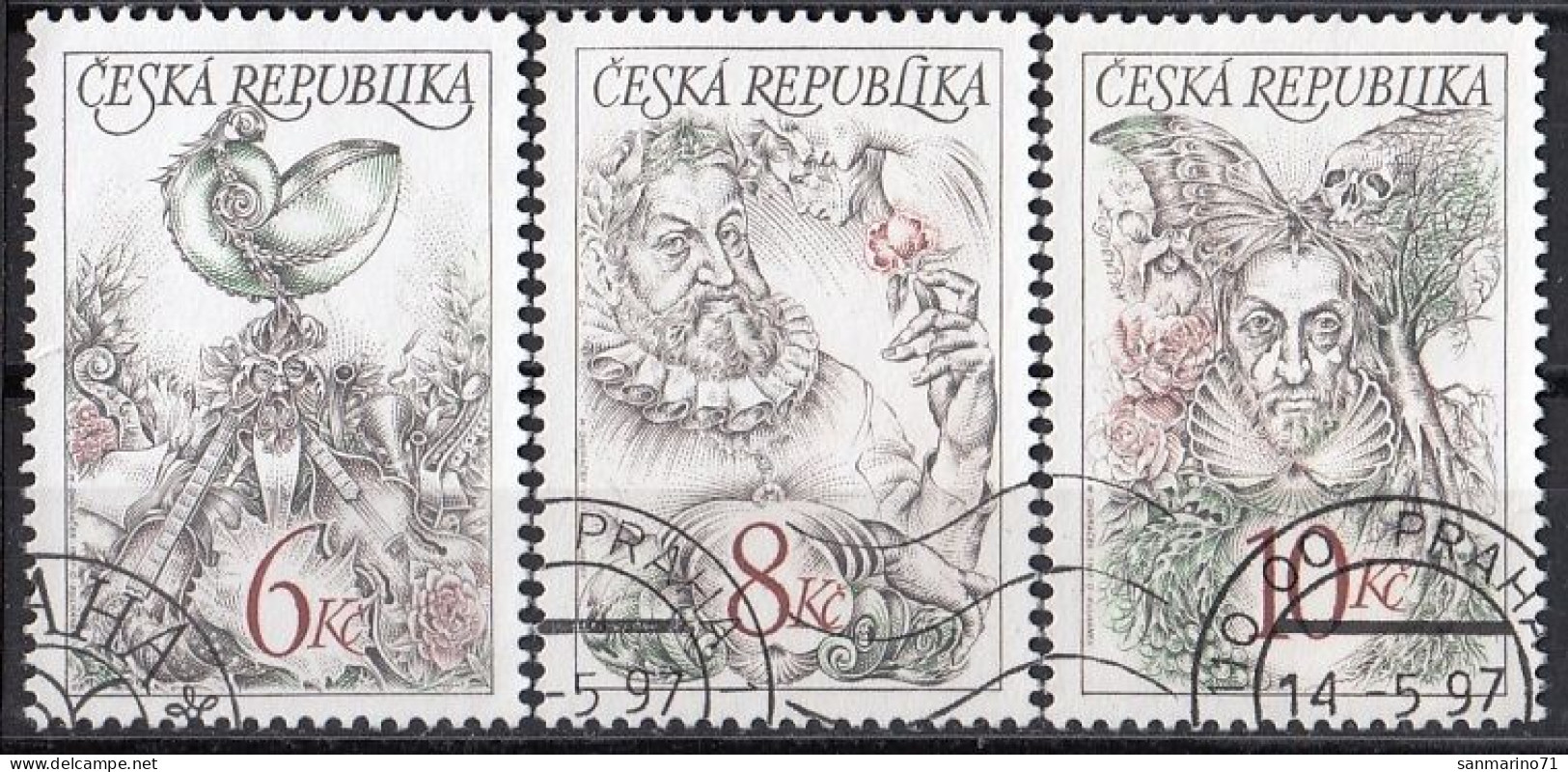 CZECH REPUBLIC 146-148,used,falc Hinged - Used Stamps