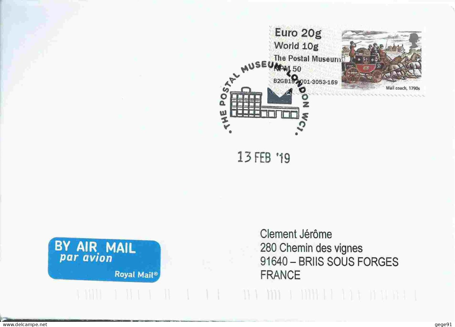 Vignette De Distributeur - ATM - IAR - Mail Coach - Diligence Postale - Diligences