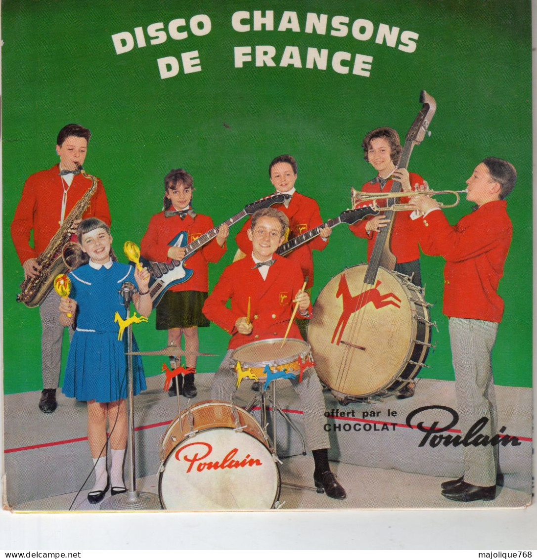 Disque 45T - Album 2 45 Tours Disco Chansons De France Poulain - - Compilaties