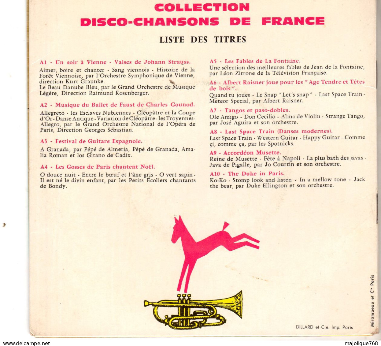 Disque 45T - Album 2 45 Tours Disco Chansons De France Poulain - - Compilaciones