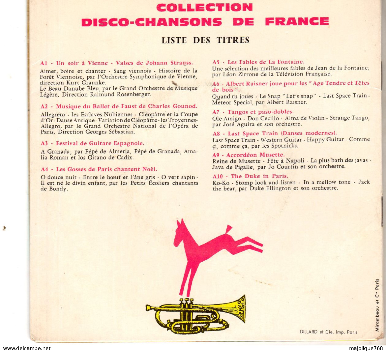 Disque 45T - Album 2 45 Tours Disco Chansons De France Poulain - - Hit-Compilations