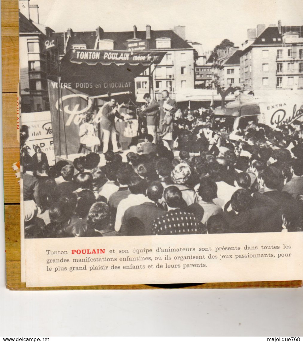 disque 45T - album 2 45 tours disco chansons de france poulain -