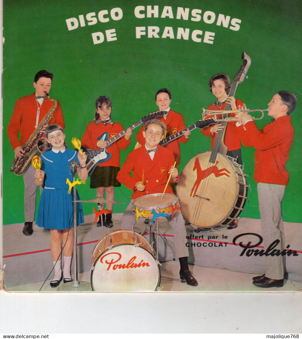 Disque 45T - Album 2 45 Tours Disco Chansons De France Poulain - - Compilations