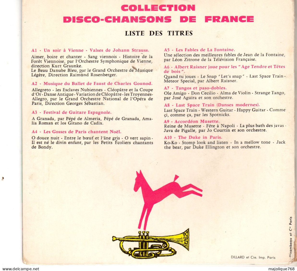 Disque 45T - Album 2 45 Tours Disco Chansons De France Poulain - - Hit-Compilations