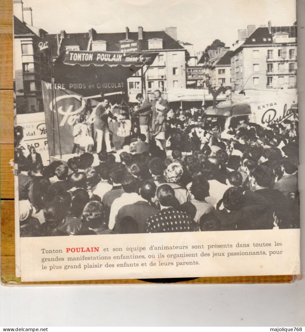 disque 45T - album 2 45 tours disco chansons de france poulain -