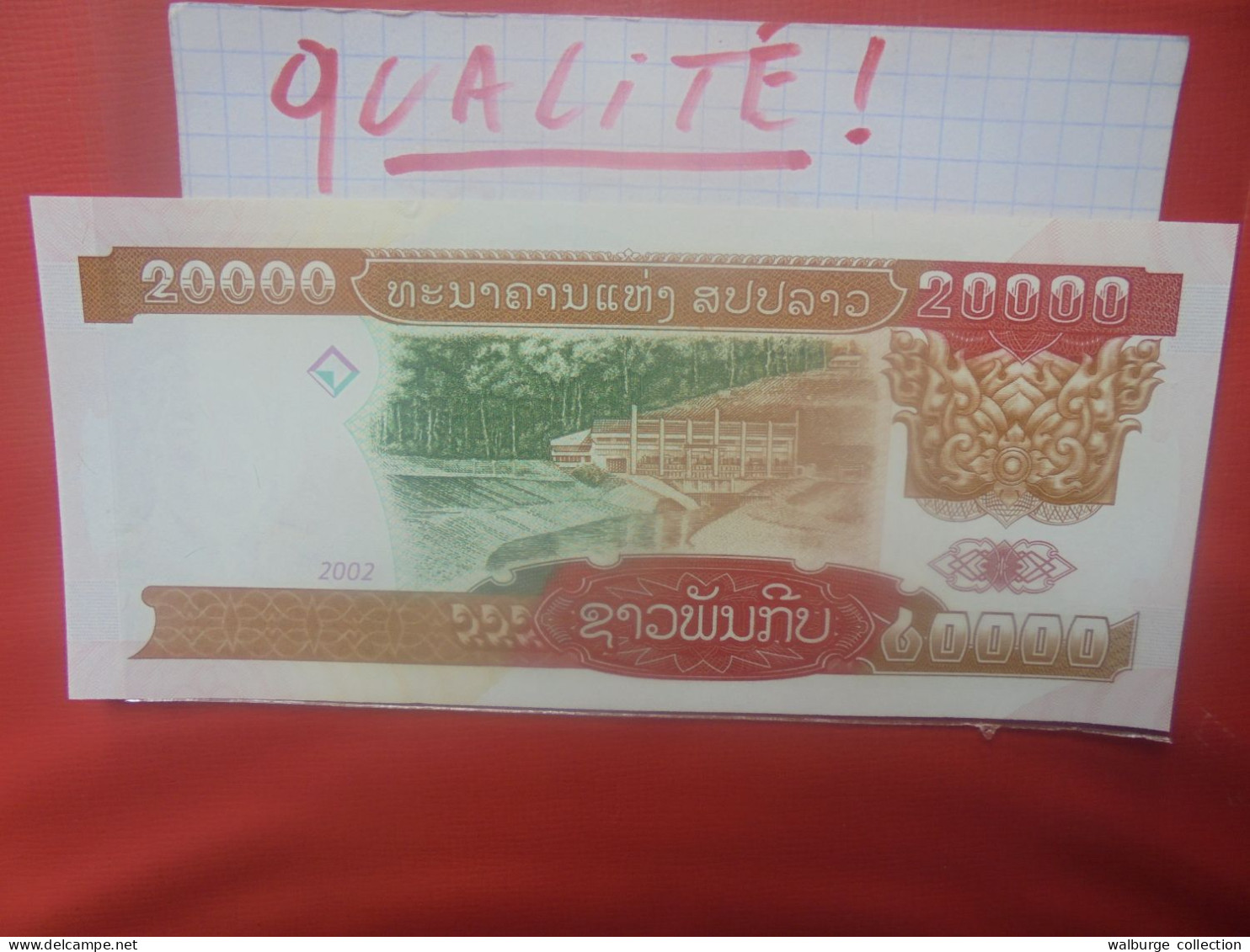 LAOS 20.000 KIP 2002 Peu Circuler Belle Qualité (B.29) - Laos