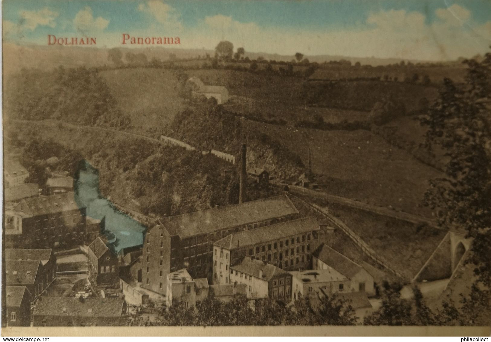 Dolhain // Panorama (Fabriek?) 1920 - Dalhem