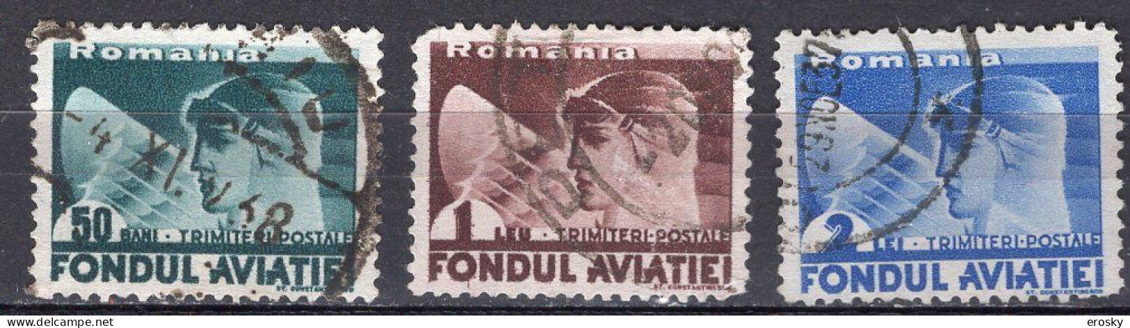 S2614 - ROMANIA ROUMANIE AERIENNE Yv N°25/27 - Oblitérés