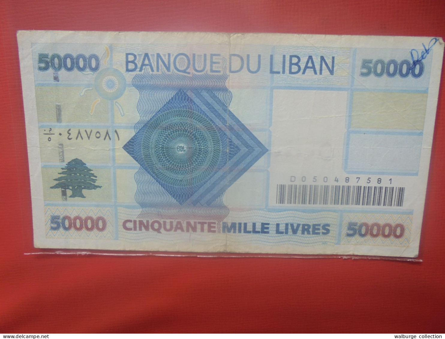 LIBAN 50.000 LIVRES 2001 Circuler (B.29) - Liban