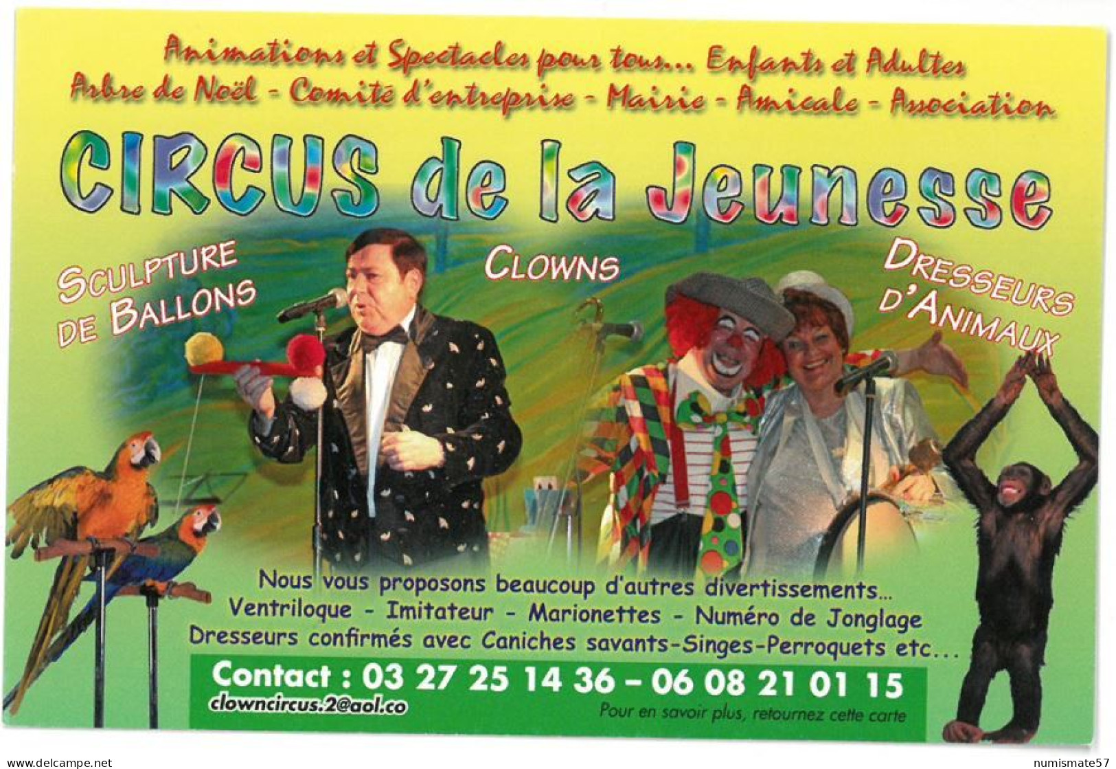 CP VIEUX CONDE - Circus De La Jeunesse - Spectacle - Vieux Conde