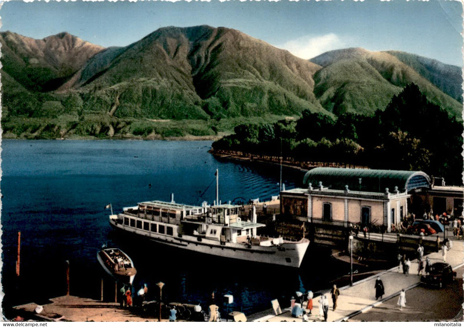 Locarno - Debarcadero Coi Monti Tamaro E Gambarogno (89) * 8. 8. 1954 - Gambarogno