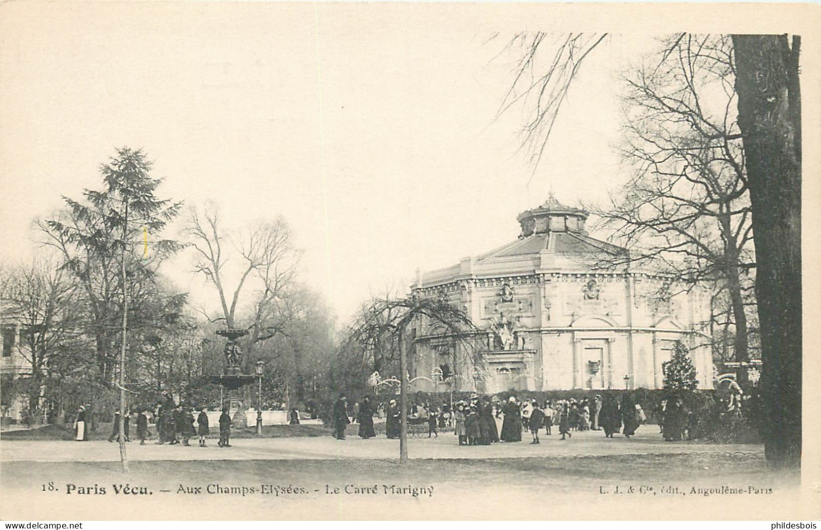 PARIS  PARIS VECU  Aux Champs Elysées   " Le Carré Marigny " - Lotes Y Colecciones