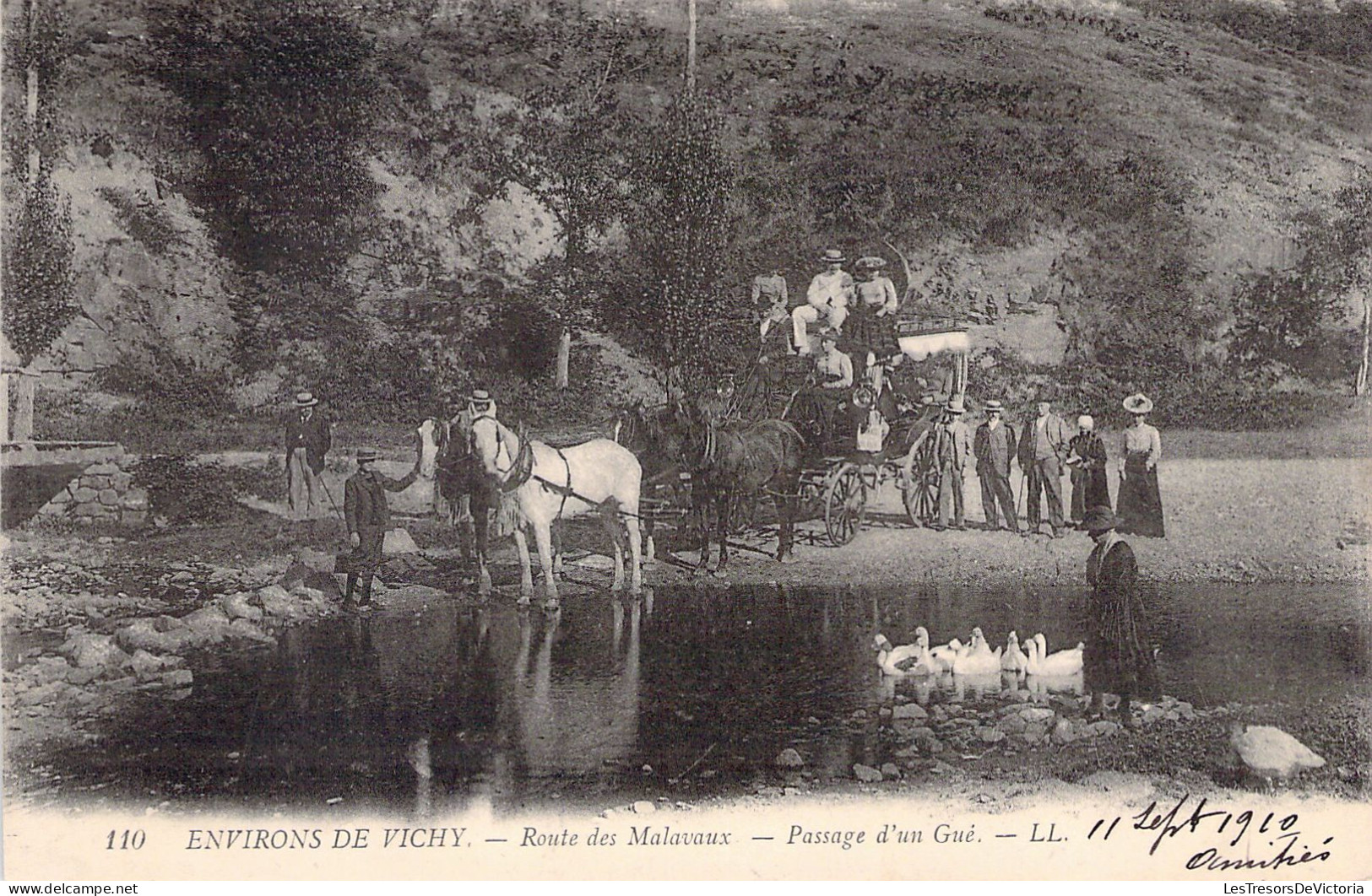 FRANCE - 03 - Environs De VICHY - Route Des Malavaux - Carte Postale Ancienne - Vichy