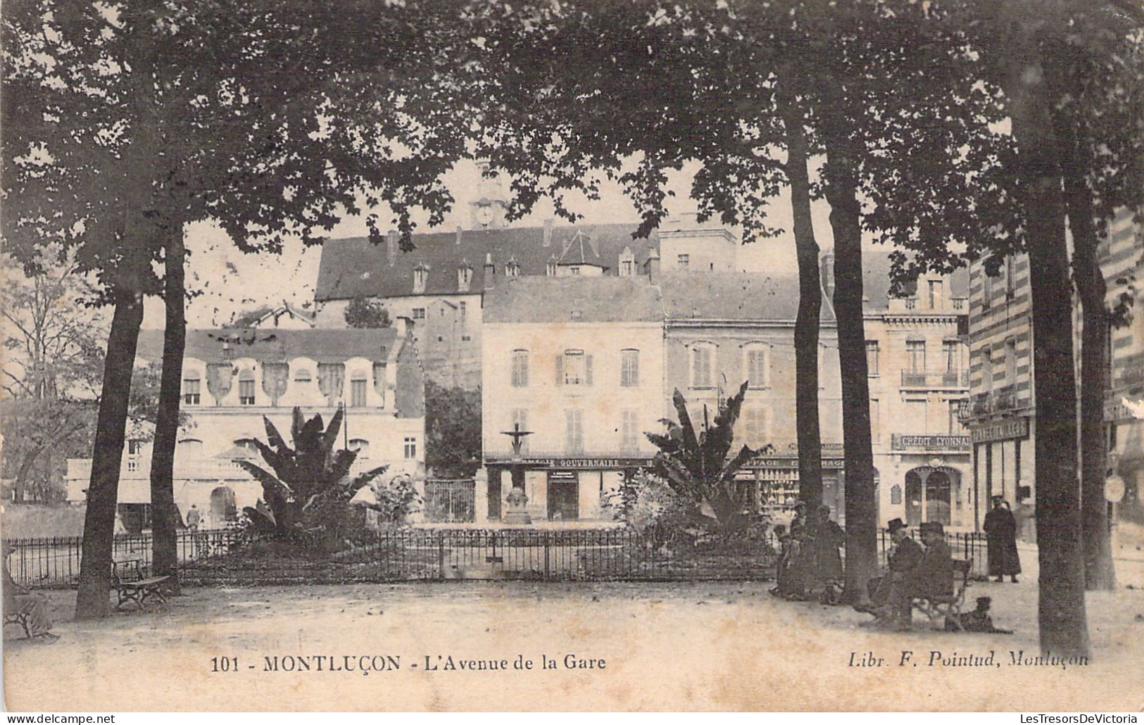 FRANCE - 03 - MONTLUCON - L'avenue De La Gare - Carte Postale Ancienne - Montlucon