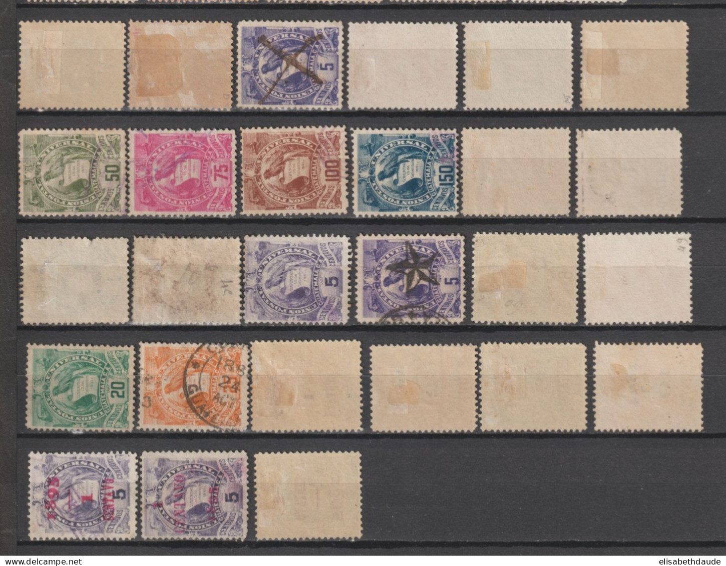 GUATEMALA - 1871/1895 - COLLECTION QUASI COMPLETE ! YVERT N° 1/3 + 7/54 + 56/61A TOUS ETATS - COTE IMPORTANTE ! - Guatemala