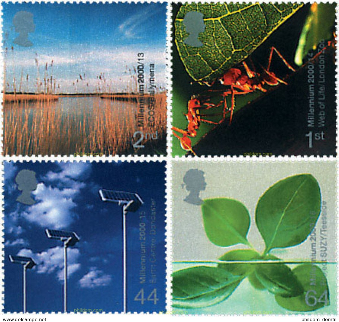 90719 MNH GRAN BRETAÑA 2000 MILENIO. VIDA Y TIERRA - Araignées