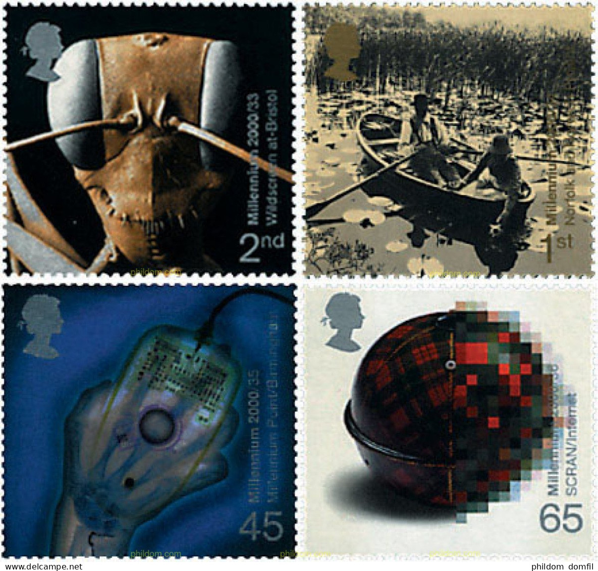 90766 MNH GRAN BRETAÑA 2000 MILENIO. MENTE Y MATERIA - Araignées