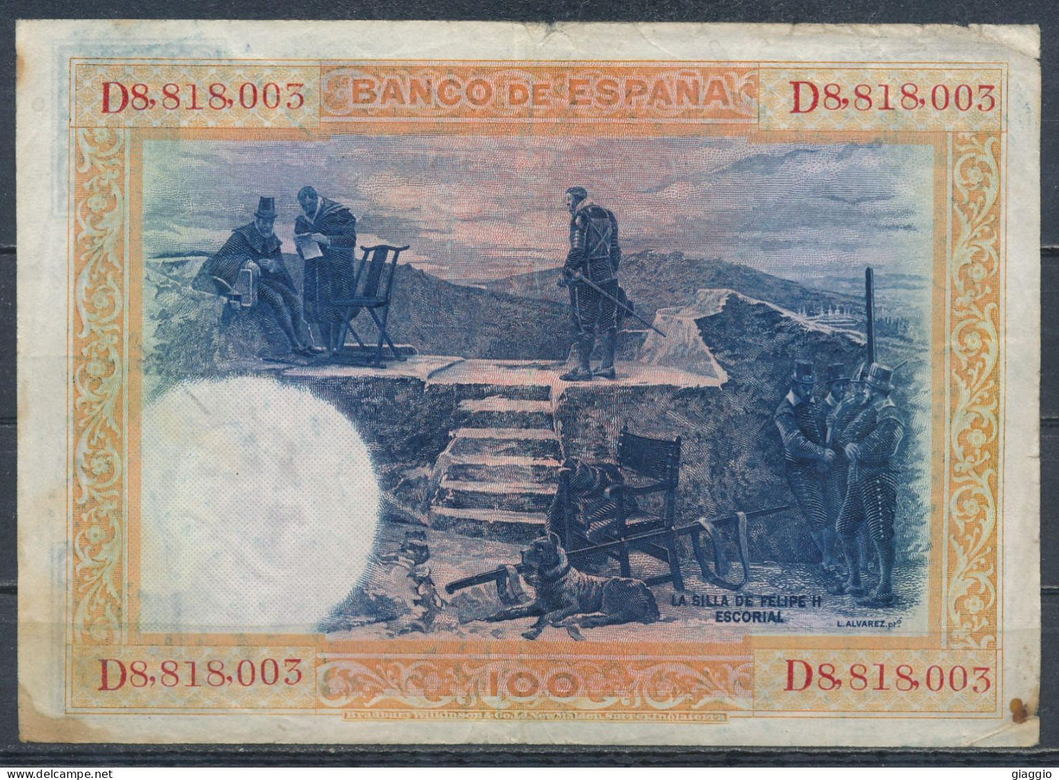 °°° SPAIN - 100 PESETAS 1925 °°° - 100 Pesetas