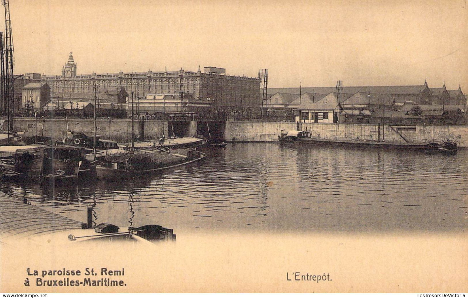 BELGIQUE - BRUXELLES - La Paroisse St Remi à Bruxelles Maritime - L'entrepot - Carte Postale Ancienne - Maritiem