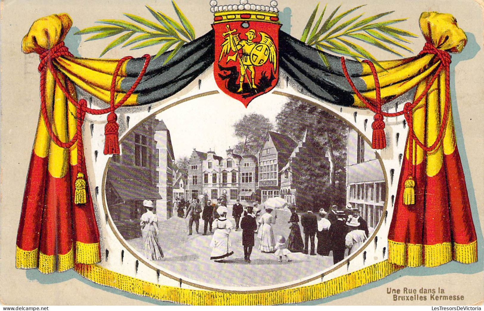 BELGIQUE - BRUXELLES - Une Rue Dans La Bruxelles Kermesse - Carte Postale Ancienne - Sonstige & Ohne Zuordnung