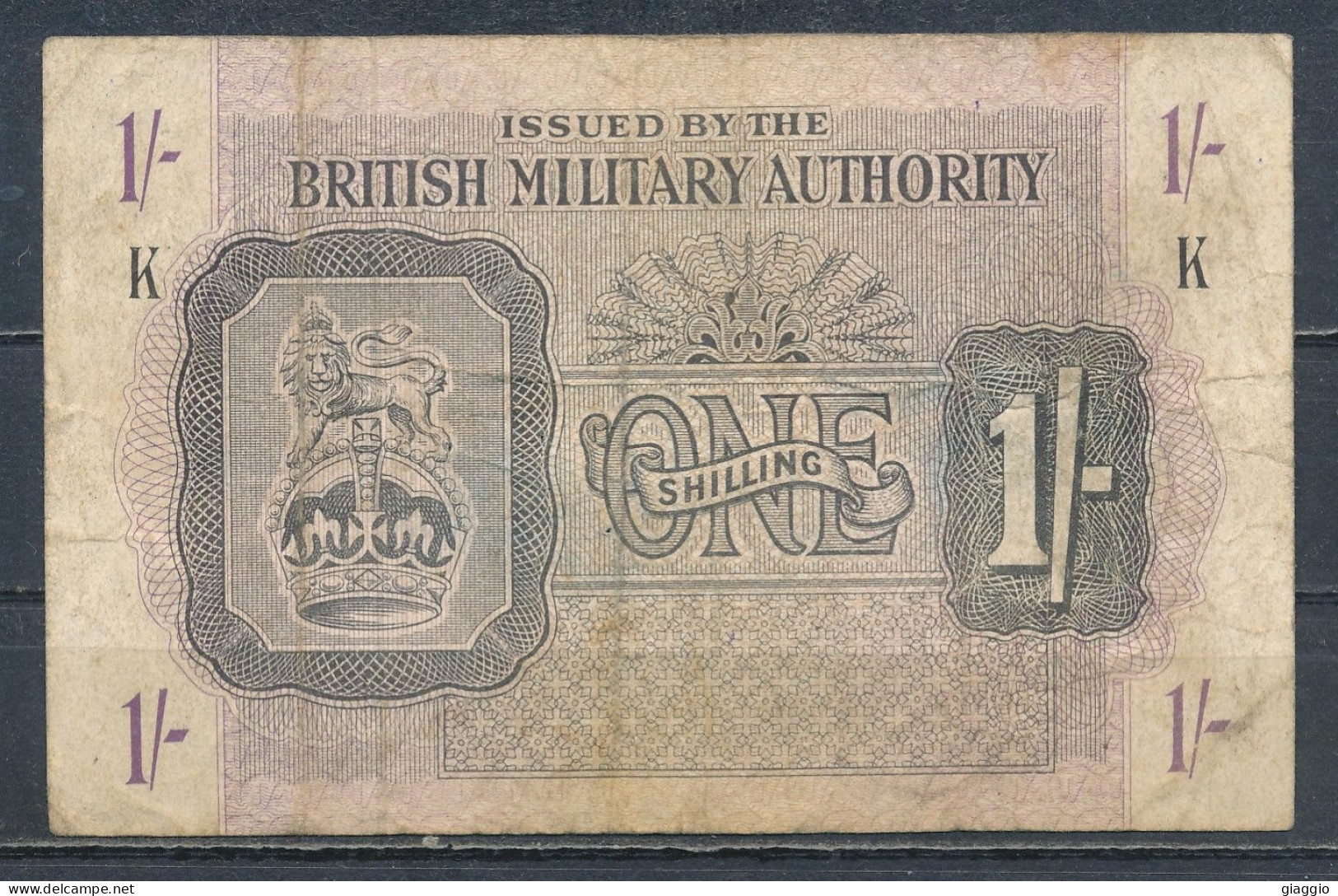 °°° UK 1 SHILLING BRITISH MILITARY AUTHORITY °°° - Britse Militaire Autoriteit