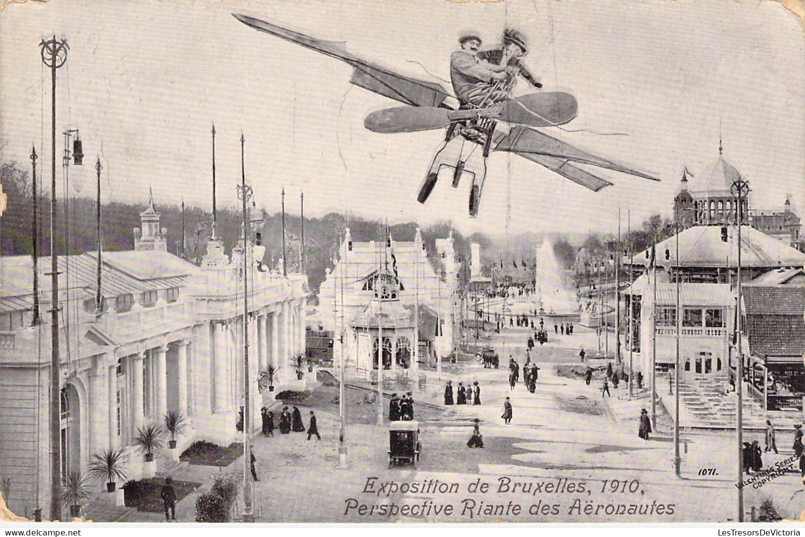 BELGIQUE - BRUXELLES - Exposition De Bruxelles 1910 - Perspective Riante Des Aéronautes - Carte Postale Ancienne - Universal Exhibitions