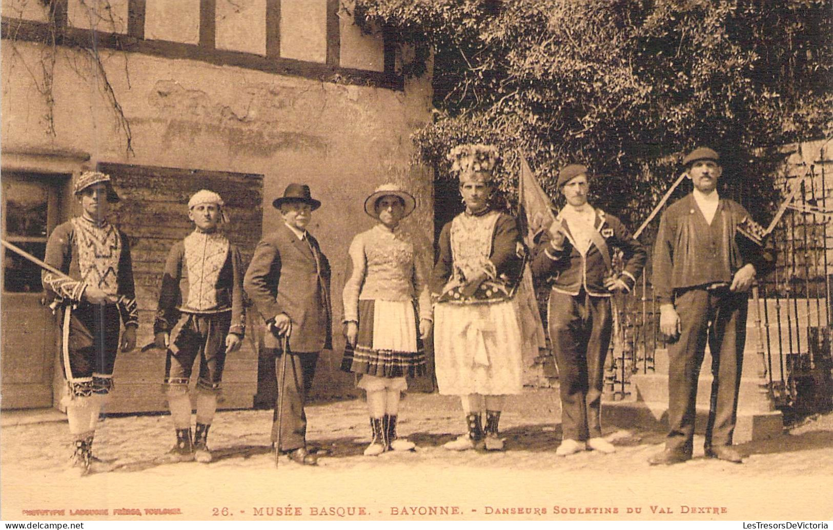 FRANCE - 64 - Pay Basque - Musée Basque - Bayonne - Danseurs Souletins Du Val Dextre - Carte Postale Ancienne - Sonstige & Ohne Zuordnung