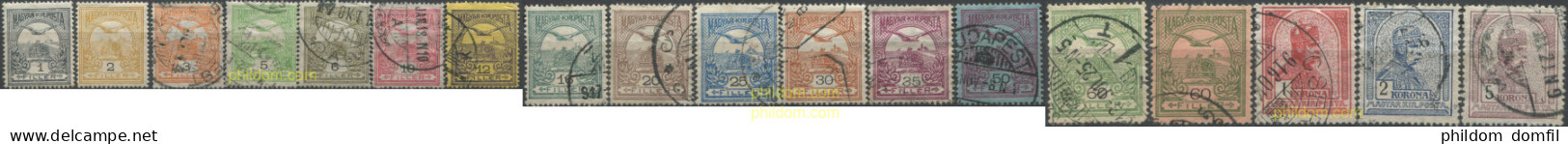 700965 USED HUNGRIA 1913 MOTIVOS VARIOS - Unused Stamps