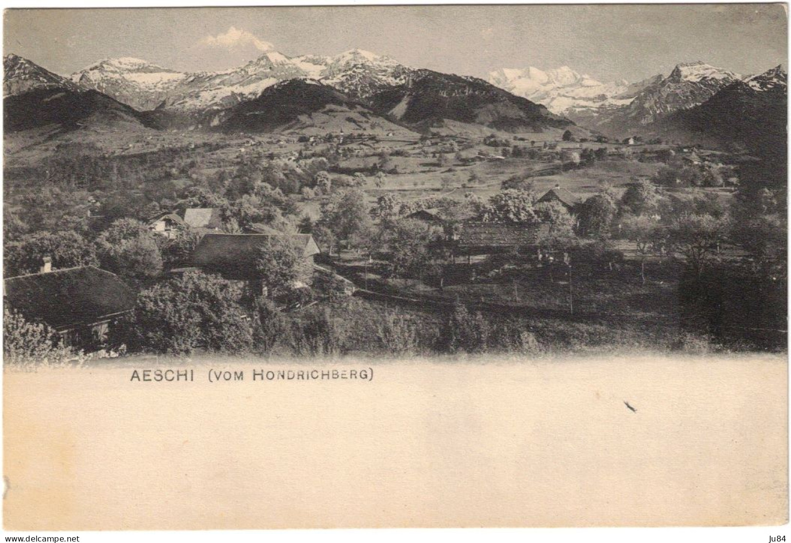 Suisse - Berne - Aeschi - Vom Hondrichberg - Carte Postale Vierge - Aeschi Bei Spiez