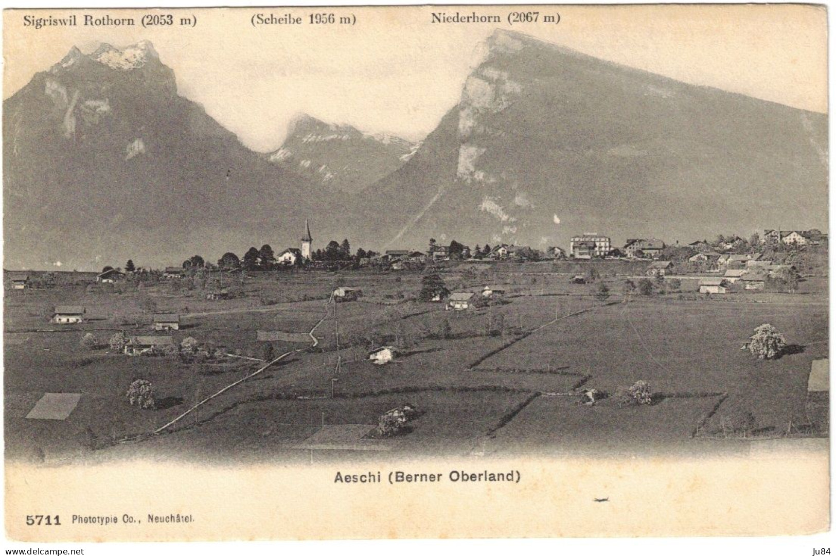 Suisse - Berne - Aeschi - Berner Oberland - Carte Postale Vierge - Aeschi Bei Spiez