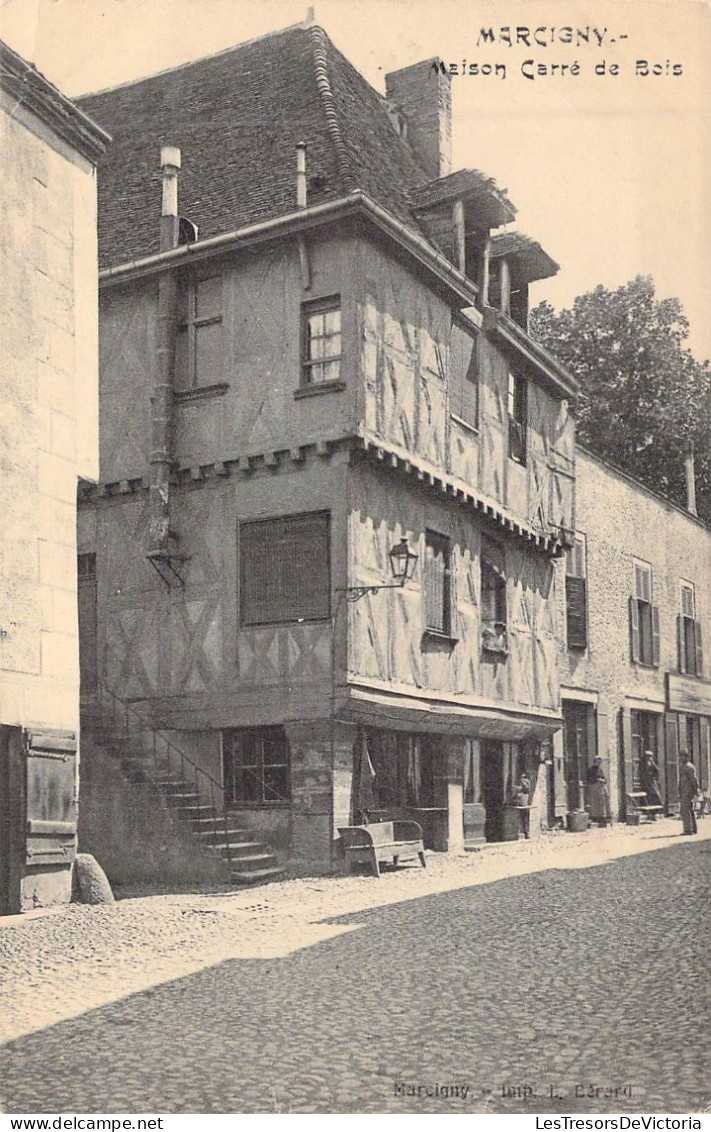 FRANCE - 71 - MARCIGNY - Maison Carré De Bois - Carte Postale Ancienne - Autres & Non Classés