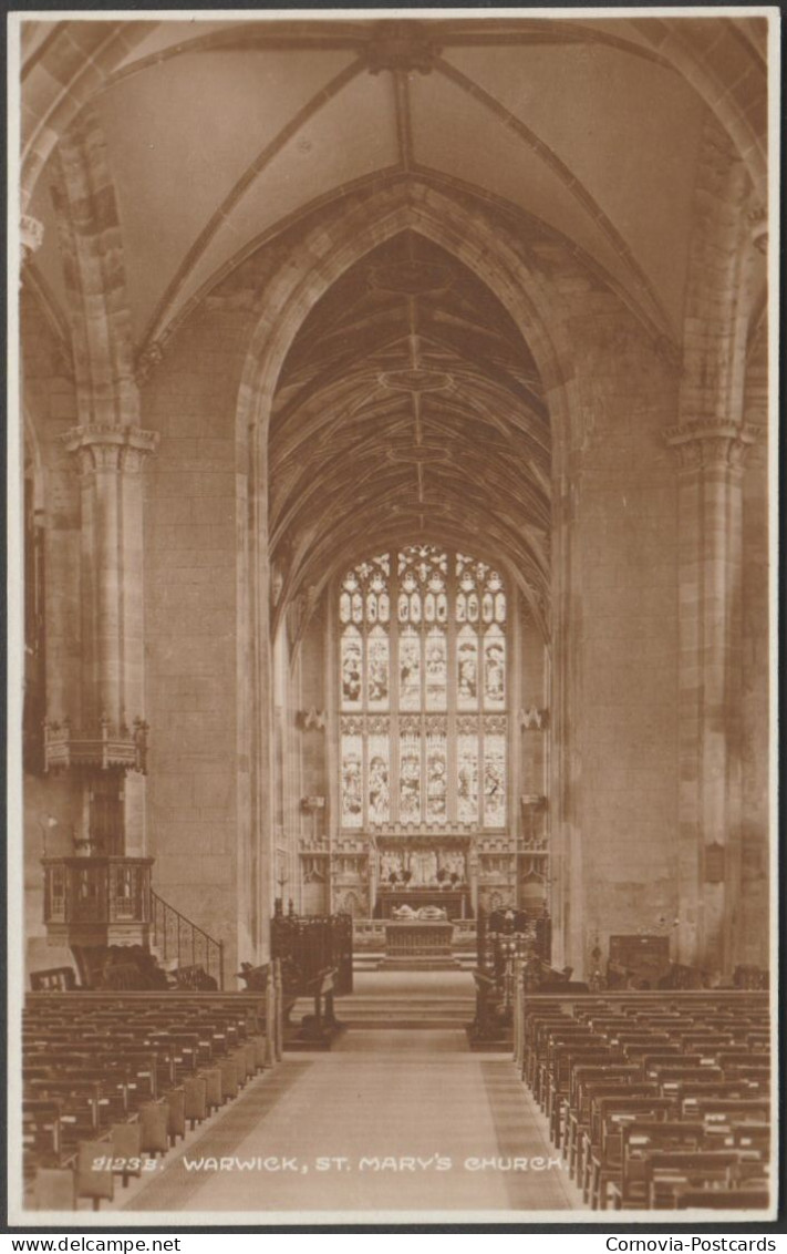 St Mary's Church, Warwick, Warwickshire, C.1920s - Frith's RP Postcard - Warwick