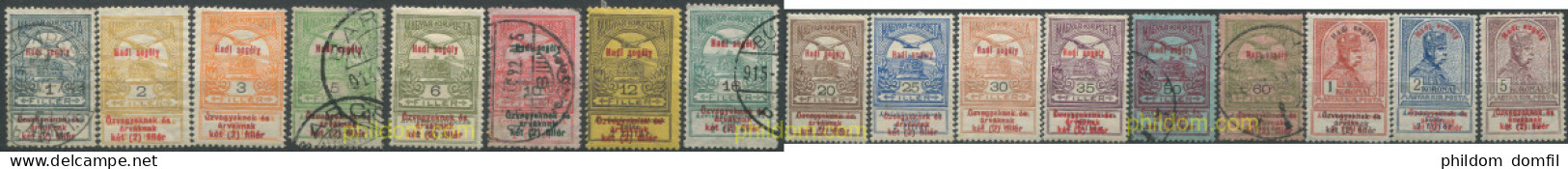 700970 USED HUNGRIA 1914 MOTIVOS VARIOS - Unused Stamps