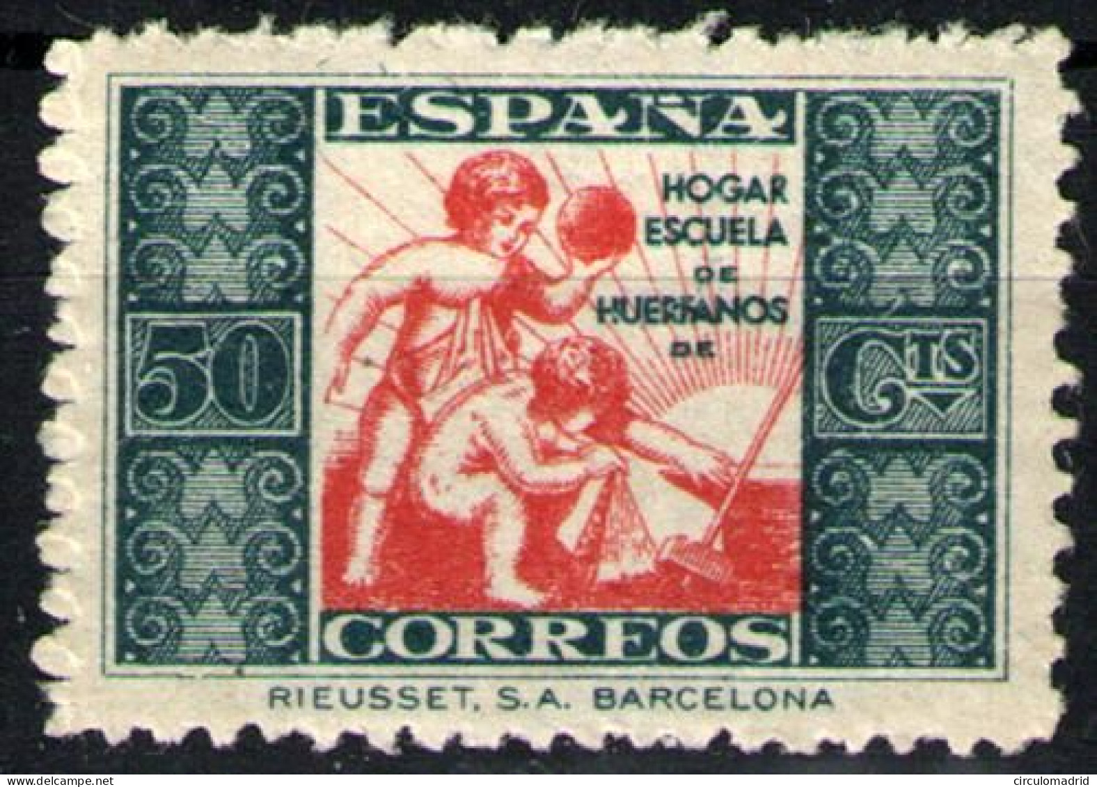 Huérfanos De Correos Nº 5. Año 1934 - Charity