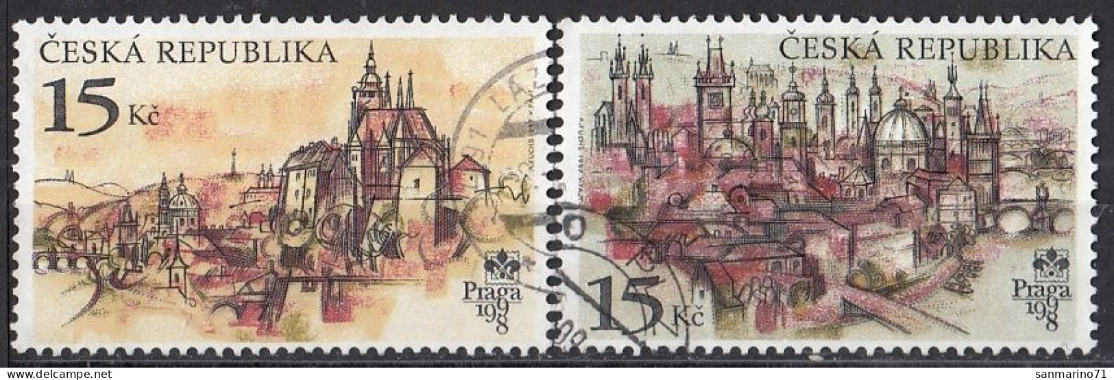 CZECH REPUBLIC 156-157,used,falc Hinged - Used Stamps