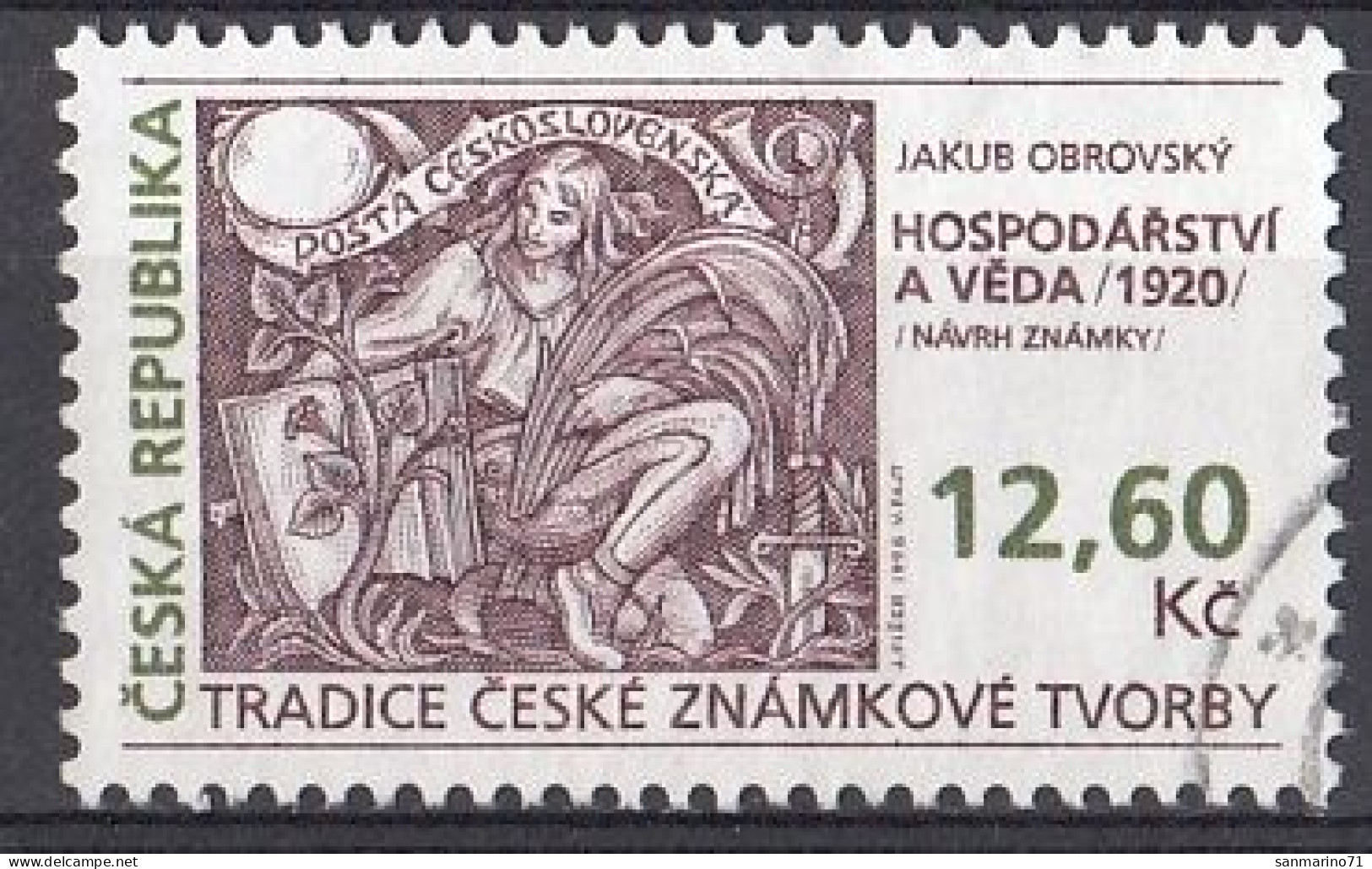 CZECH REPUBLIC 165,used,falc Hinged - Used Stamps