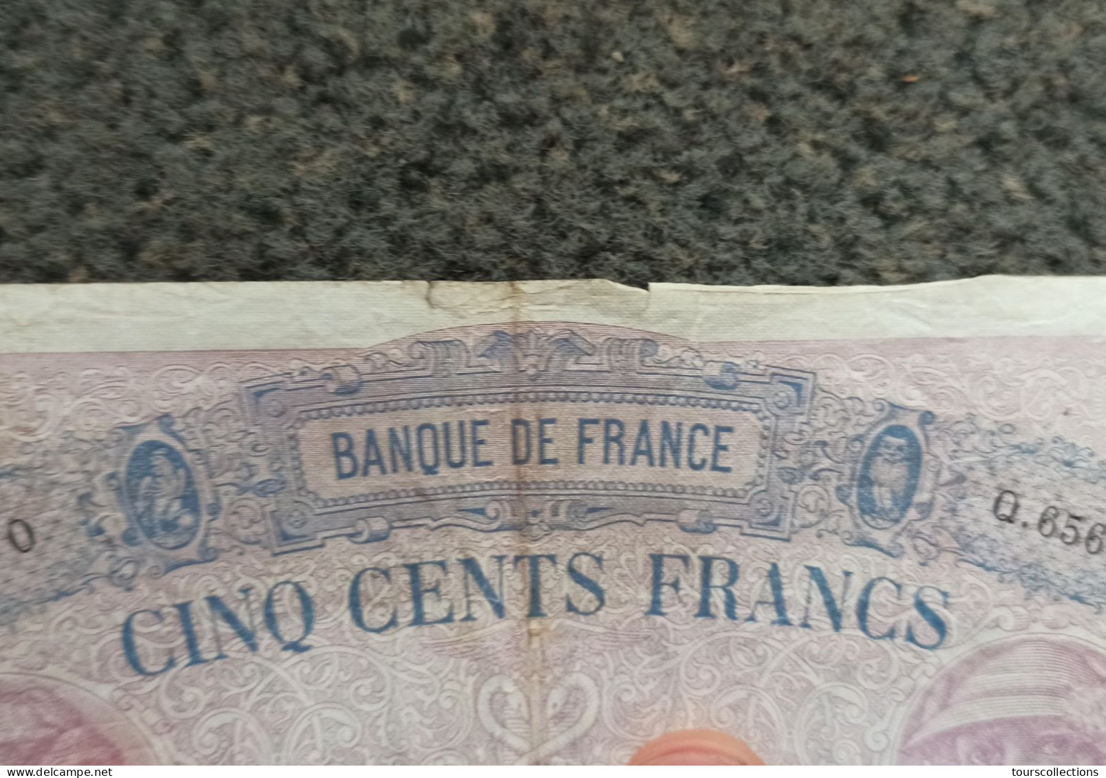 FRANCE Billet Type 1888 De 500 Francs 1922 (7 MAI) BLEU ET ROSE état TB Alphabet Q 656 N° Fayette : F 30 / 26 - 500 F 1888-1940 ''Bleu Et Rose''