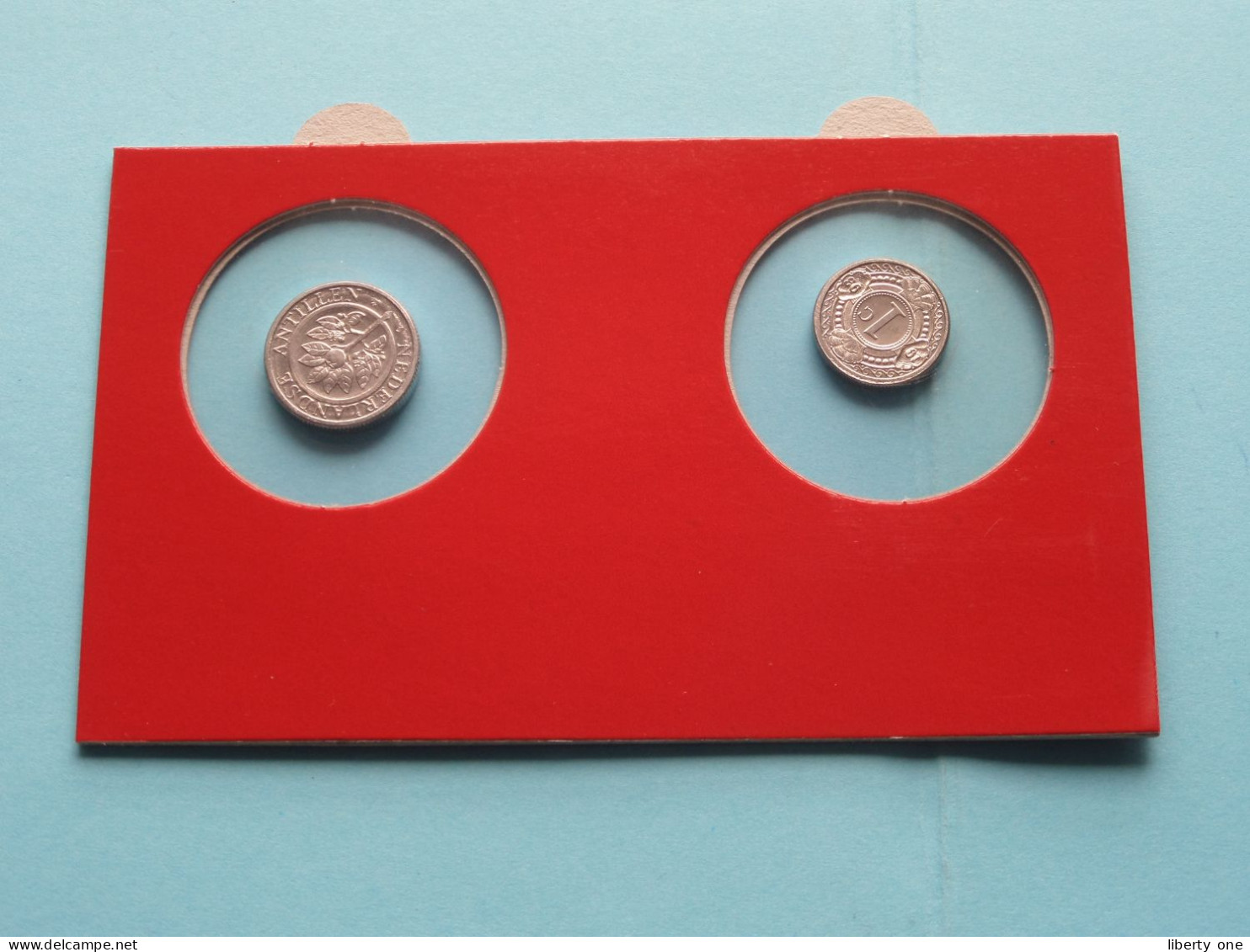 Set Of 2 Coins > 1 Cent (1993) & 5 Cents (1997) > ( Monnaies Du Monde > Editions ATLAS ) Antilles NL ( Voir SCANS ) ! - Antilles