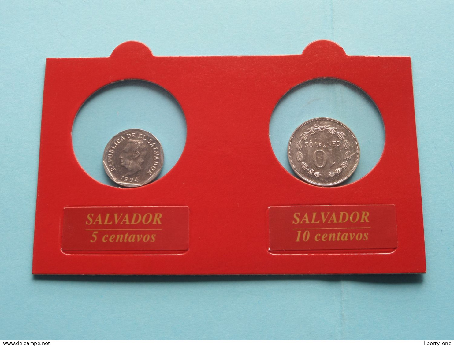 Set Of 2 Coins > 5 Centav (1994) & 10 Centavos (1995) > ( Monnaies Du Monde > Editions ATLAS ) SALVADOR ( Voir SCANS ) ! - Salvador