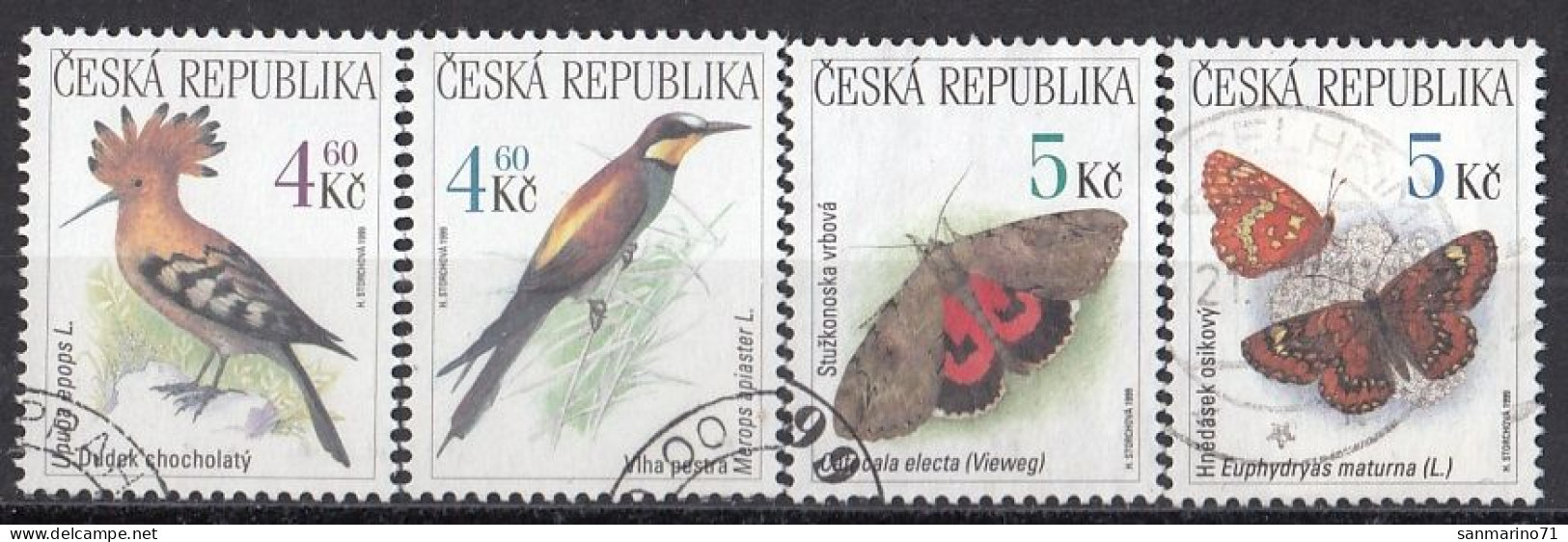 CZECH REPUBLIC 207-210,used,falc Hinged - Used Stamps