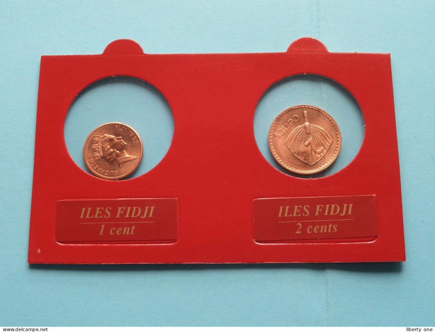 Set Of 2 Coins > 1 Cent (1992) & 2 Cents (1992) > ( Monnaies Du Monde > Editions ATLAS ) FIDJI ( Voir SCANS ) ! - Fidschi