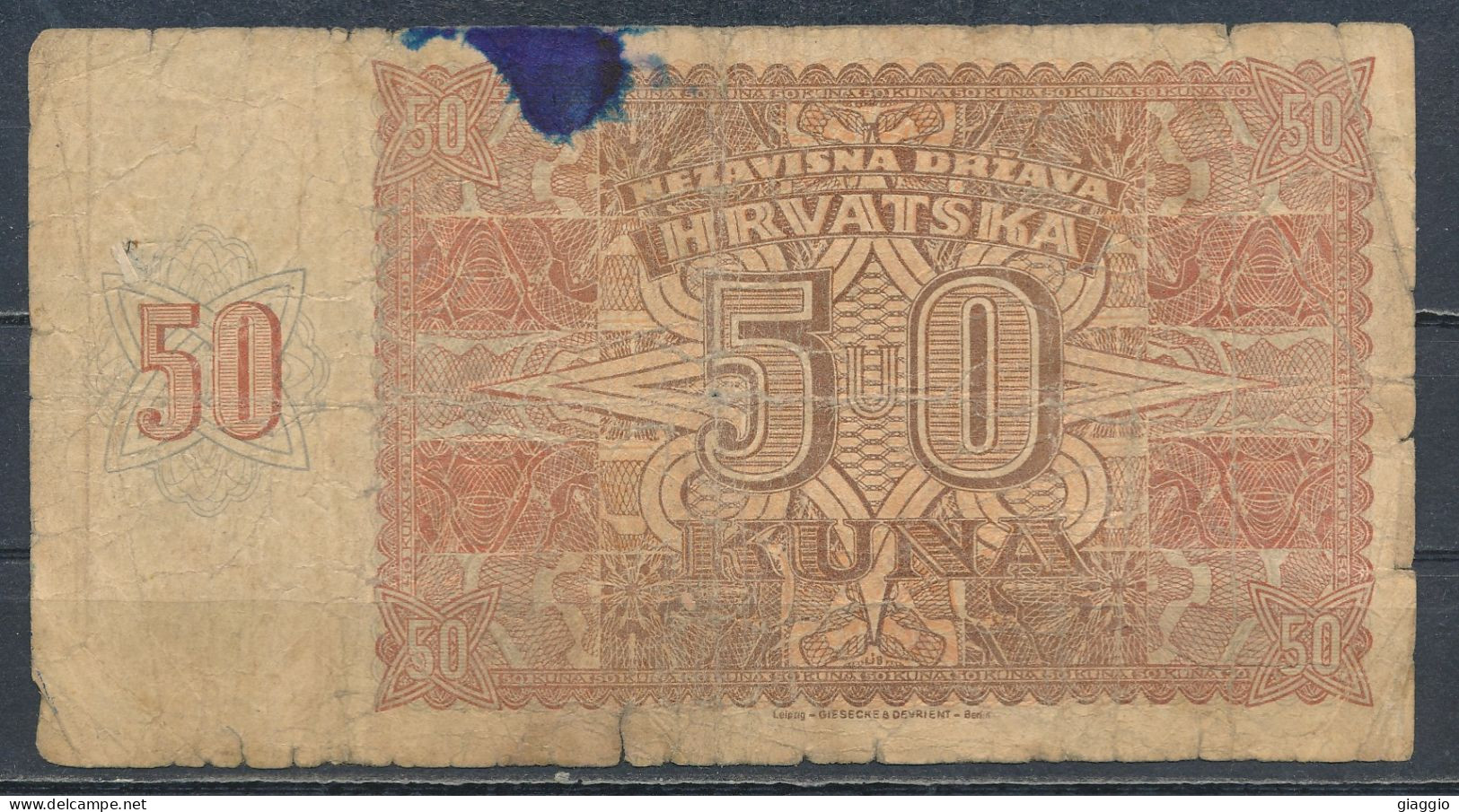 °°° CROAZIA - 50 KUNA 1941 °°° - Croatie